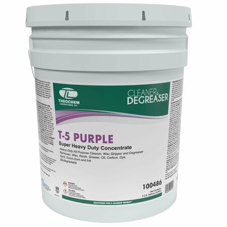 Theochem Super Heavy Duty Degreaser Concentrate, 5 gal Pail, Liquid, Violet 100486-99990-1P